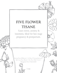 Five Flower Tisane Label