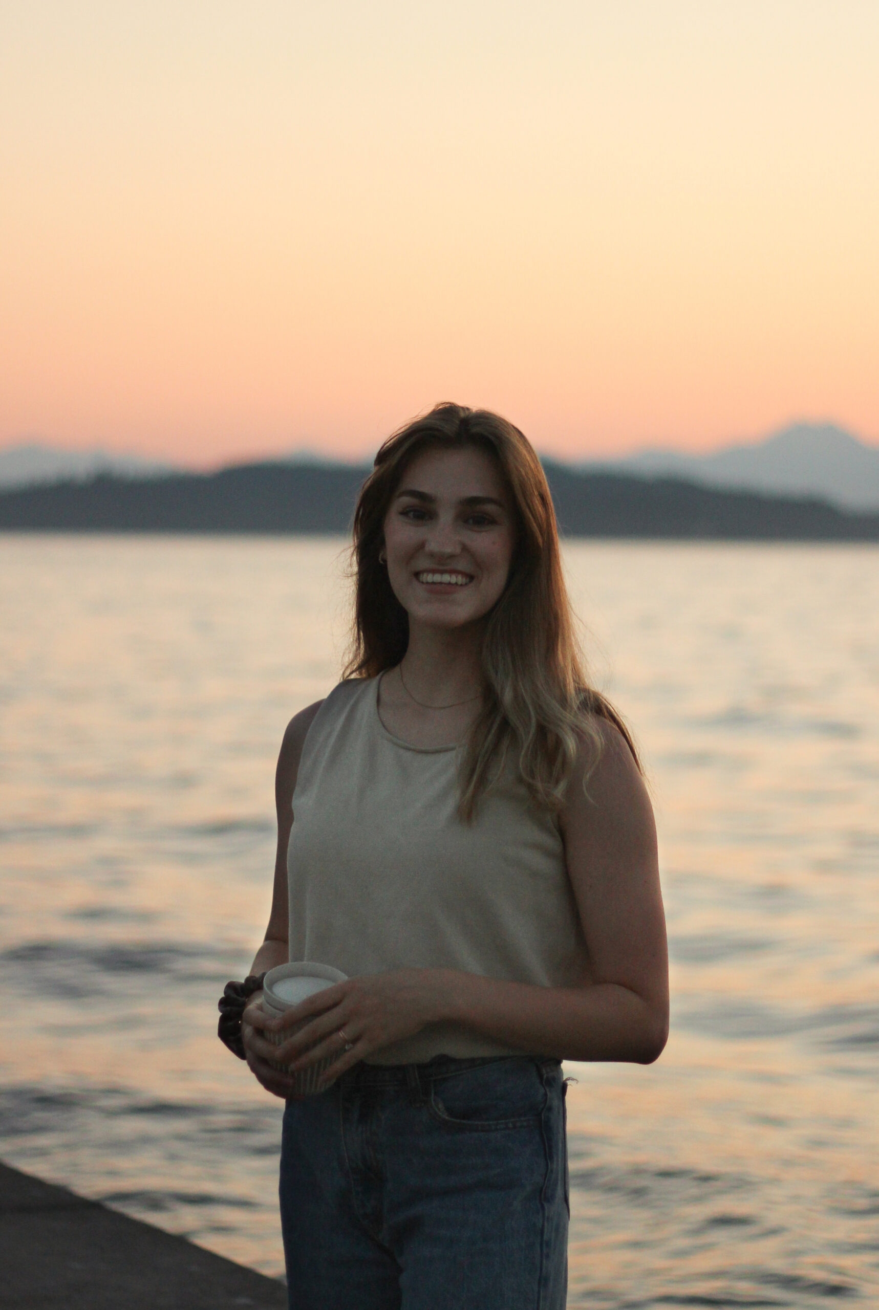 Picture of Abi Hanna by the puget sound Seattle
