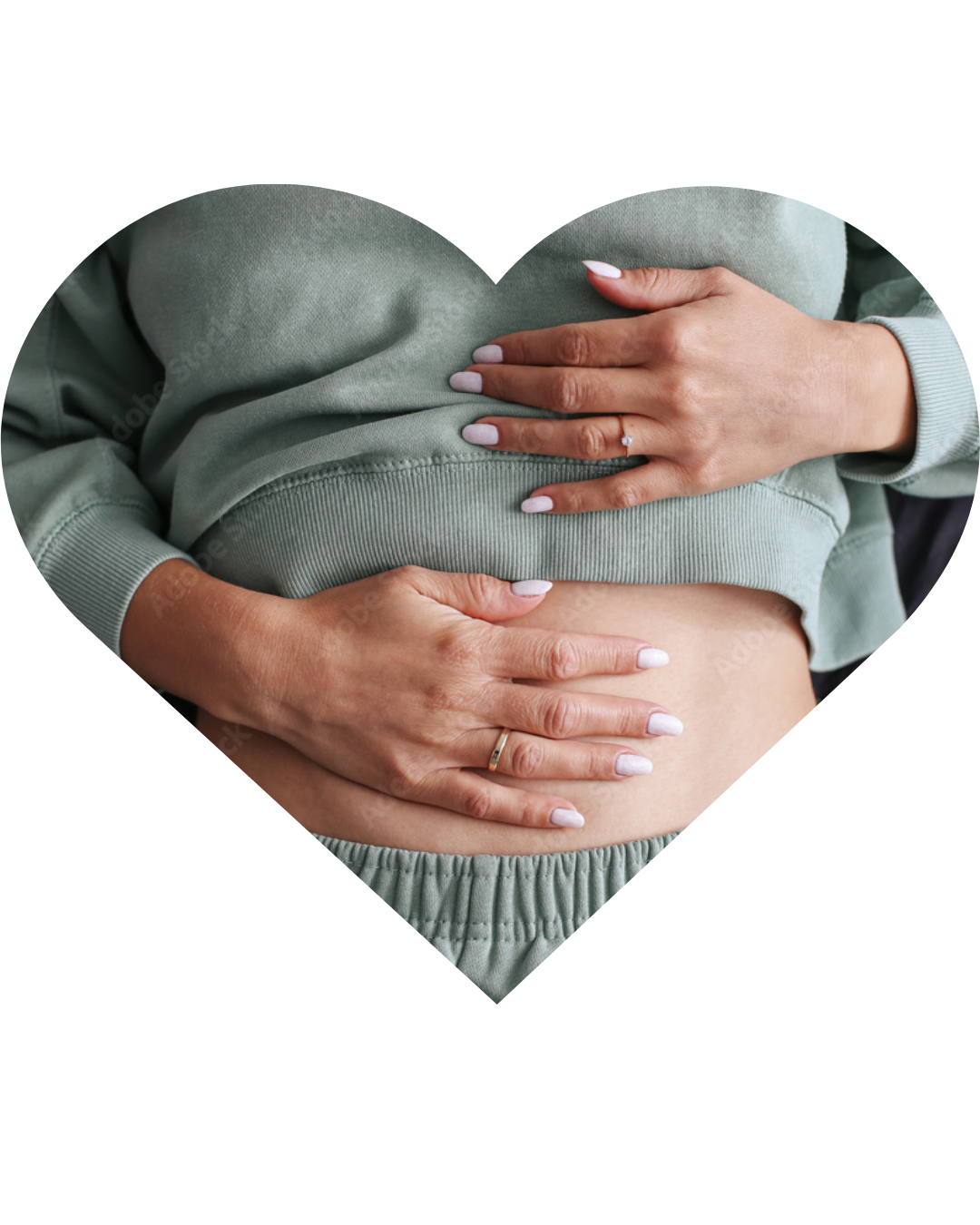 heart with belly in it